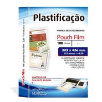 Pouch Film A3 303x426 0.05 com 100 unidades - Mares