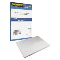Pouch Film Plástico para Plastificação A3 303x426mm 125 micras 0,05mm Pacote com 100 lâminas Masterprint Pouch Film Plástico para Plastificação A3 303x426mm 125 micras 0,05mm Pacote com 100 lâminas Masterprint