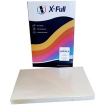 Pouch Film Plástico para Plastificação Ofício II 226x340mm 125 micras 0,05mm X-Full Pacote com 100 lâminas Pouch Film Plástico para Plastificação Ofício II 226x340mm 125 micras 0,05mm X-Full Pacote com 100 lâminas