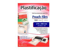 Pouch Film Plastificação 0,7 Meio Oficio 100 Lâminas - Mares