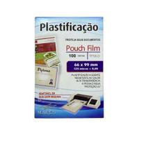 Pouch Filme Plástico Plastificação Título - 6,6X9,9Cm 100Un - Mares