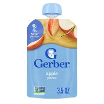Pouches de Comida para Bebés Gerber Puré de Manzana 100 ml Paquete de 12 Pouches de Comida para Bebés Gerber Puré de Manzana 100 ml Paquete de 12
