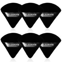 Powder Puff BLAAROOM Velvet Triangle Design 6 peças - preto