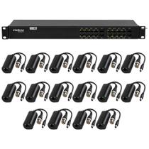 Power Balun 16 Canais 4K com Alimentação VB 3016 WP Intelbras