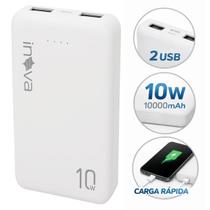 Power Bank 10000mAh Carregador Portátil Universal 2 Saídas USB