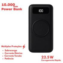 Power Bank 10000mAh Compacto com Proteção Contra Sobrecarga
