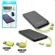 Power Bank 10000mAh Compatível Celulares IOS Android