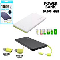 Power Bank 10000mAh Para IOS e Samsung Carga