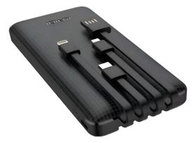 Power Bank 20.000mAh Carregador portátil Turbo Kaidi KD955 com 4 Cabos, Indicador Digital, Saída Micro, USB,Lightning, TipoC e Entrada TipoC Reforçado Power Bank 20.000mAh Carregador portátil Turbo Kaidi KD955 com 4 Cabos, Indicador Digital, Saída Micro, USB,Lightning, TipoC e Entrada TipoC Reforçado