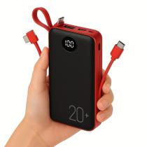 Power Bank 20000mah Carregador Rápido Portátil Com Display