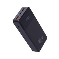 Power Bank 20000MAH com Display Indicador, Preto 3 Saídas, USB-C, USB-A ELG - PB200BK