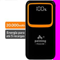 Power Bank 20000mah Turbo 22.5w Carregador Rápido Original Preto