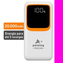 Power Bank 20000mah Turbo 22.5w Carregador Rápido Original Preto Power Bank 20000mah Turbo 22.5w Carregador Rápido Original Preto
