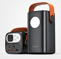 Power Bank 60.000mah 22,5w 3 Usb 2 Type C Luz Led Notebook Cor:Preto Power Bank 60.000mah 22,5w 3 Usb 2 Type C Luz Led Notebook Cor:Preto