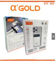 Power Bank A' Gold / Carregador Portátil de Indução / Magnético / Turbo PD 22. 5W / BTE-60