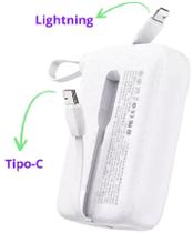Power Bank A Gold Turbo 22,5W de 20000mAh BTE38 - Branco Power Bank A Gold Turbo 22,5W de 20000mAh BTE38 - Branco