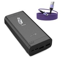 Power Bank Bateria Portatil 20000mah Para Celulares + Cabo