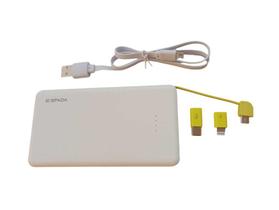 Power Bank carregador portátil 5000mAh branco