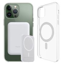 Power Bank Carregador Portátil 5000mAh iPhone13, 13 Pro e Max com Capa Magsfe por Indução Power Bank Carregador Portátil 5000mAh iPhone13, 13 Pro e Max com Capa Magsfe por Indução