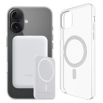 Power Bank Carregador Portátil 5000mAh iPhone16, 16 Pro e Max com Capa Magsfe por Indução