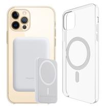 Power Bank Carregador Portátil 5000mAh Para iPone 12, Pro e Max com Capa Mahgsafe por Indução