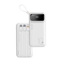 Power Bank Carregador Rápido Portátil Turbo 22.5W ASL 10000mah com display 4 Cabos Integrados indic