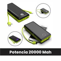 Power Bank Carregador Turbo Portátil 20000mah 2.1amp