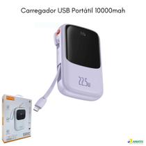 Power Bank Carregador USB Portátil 10000mah Display Digital 22.5W - A'Gold