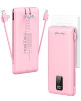 Power Bank Charmast 10000mAh com Cabos Integrados e Plugue de Parede Power Bank Charmast 10000mAh com Cabos Integrados e Plugue de Parede