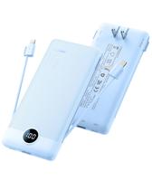 Power Bank Coowisty 10000mAh Slim com plugue de tomada USB-C Power Bank Coowisty 10000mAh Slim com plugue de tomada USB-C