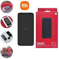 Power Bank Fast Charge 20000 mAh 18w Preto Resistente Bateria Portátil Xiaomi Redmi Original