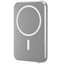 Power Bank Geonav 5000mAh 20W USB C Magnético Prata Carregamento por Indução PB5KALMAGSV