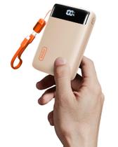 Power Bank INIU 20000mAh 22,5W PD Carregamento Rápido Bege
