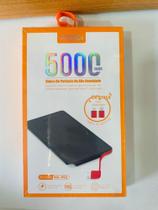 Power Bank Kaidi 5.000 Mah Slim Kd-952 Original Celular. Cor Preto. - Otg Power Bank Kaidi 5.000 Mah Slim Kd-952 Original Celular. Cor Preto. - Otg