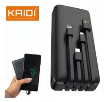Power Bank Kaidi KD-955 20000 Carregador Portátil 955 4 cabos Rápido