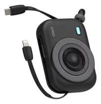 Power Bank Kaidi KD999 10.000mAh com Carregamento Indutivo e Cabos Embutidos