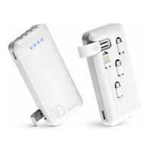 Power Bank Kapbom KA966 10000mAh com 4 Saídas USB Tipo C V8 Lightning Carregador Portátil Power Bank Kapbom KA966 10000mAh com 4 Saídas USB Tipo C V8 Lightning Carregador Portátil