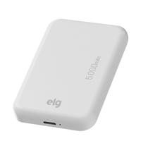 Power Bank Magnético 5000mAh, Indução, Portátil, Carregamento Sem Fio 5W, ELG