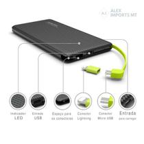 Power Bank Pineng 5.000 Mah Slim Pn-952 Original Celular