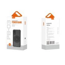 Power Bank PMcell PB-03 c/ Tecnologia por Indução e Lanterna Embutida