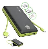 Power Bank Portátil 20000 Carregador Turbo com Duas Saídas USB