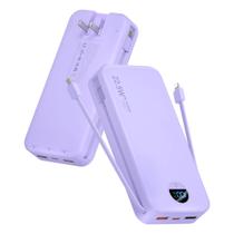 Power bank portátil 20000mAh 22,5W USB-C roxo