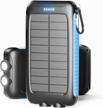 Power Bank Solar Durecopow 49800mAh Resistente al Agua con LED