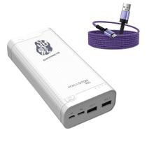 Power Bank Universal 20000mAh Para Celulares + Cabo