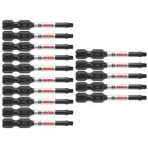 Power Bits BOSCH ITSQ2215 Impact Tough Square 2, pacote com 15