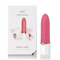 Power Bullet Recarregável Magic Lotos - Formato de Batom Silicone Soft-Touch Controlado por Aplicativo Power Bullet Recarregável Magic Lotos - Formato de Batom Silicone Soft-Touch Controlado por Aplicativo