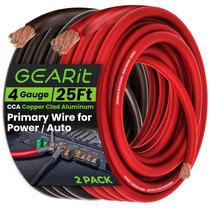 Power/Ground Wire GearIt 4 Gauge para CCA automotivo de 7,5 m