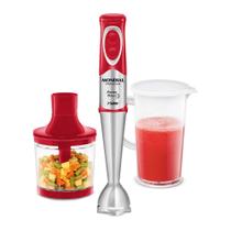 Power Mixer Premium Mondial Vermelho e Inox 500W M-10 Power Mixer Premium Mondial Vermelho e Inox 500W M-10
