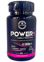 Power Mulher Cabelo Pele Unha Premium Biotina, Niacina, Ácid. Fólico, Hial. e Pant. 18 Vit. e Min.