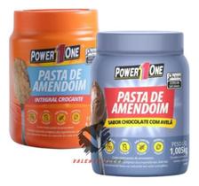 Power One Kit 2 Pasta De Amendoim Crocante E Avelã 1kg